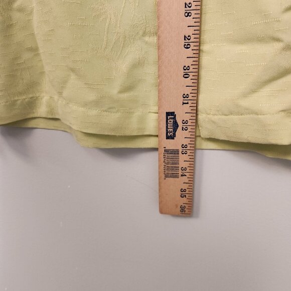 Havana Jacks Cafe Hawaiian Shirt Yellow Palm‎ Trees Embroidered Button Up Large - Picture 12 of 15